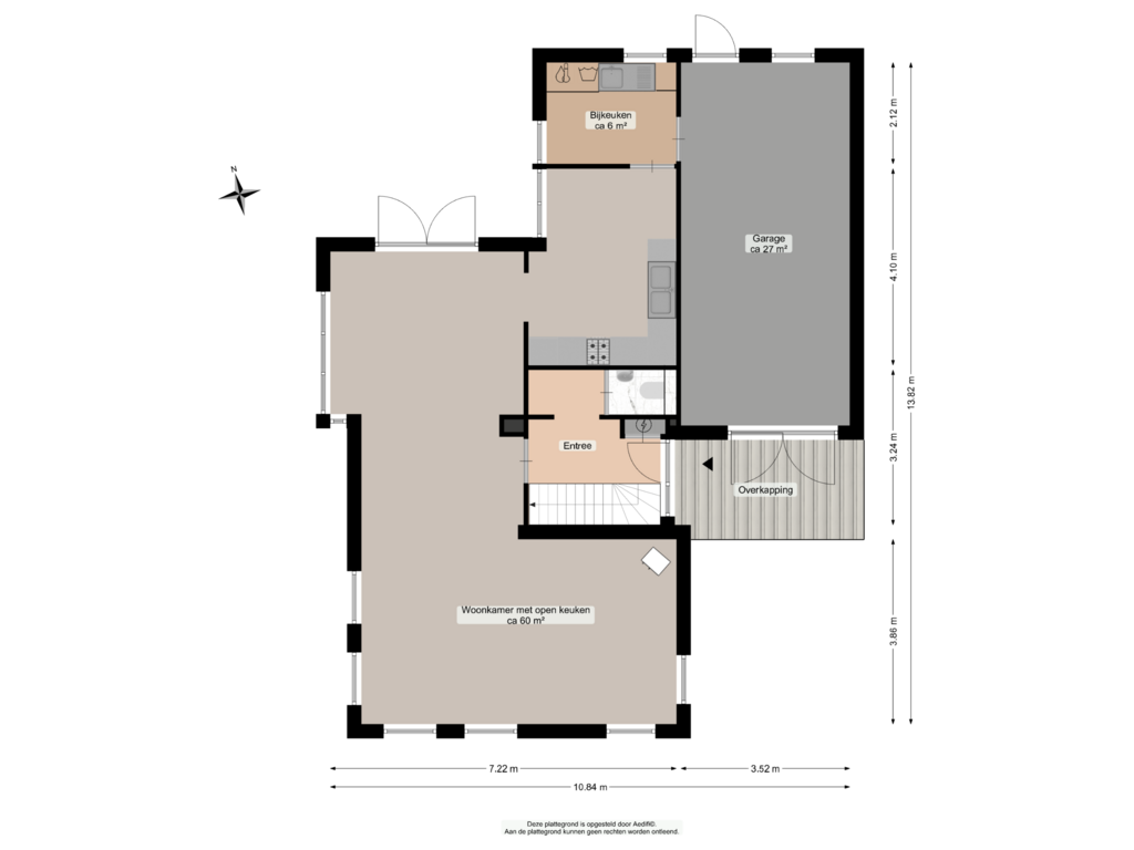 View floorplan of Begane grond of Molenkamp 10