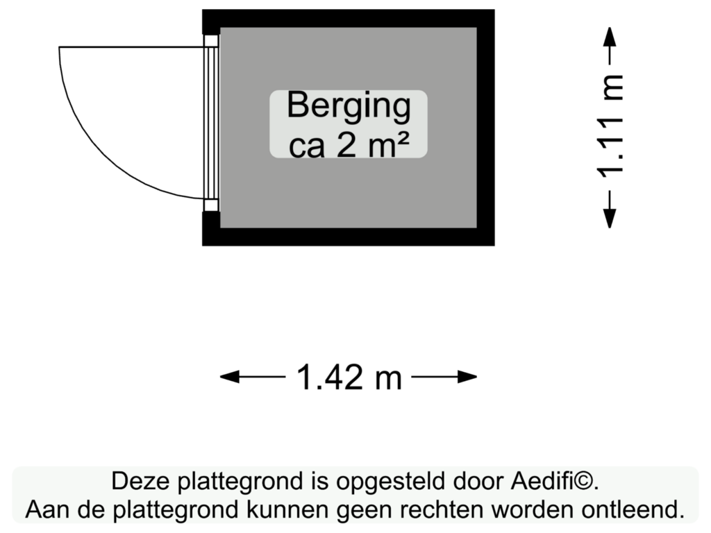 View floorplan of Berging of Molenkamp 10