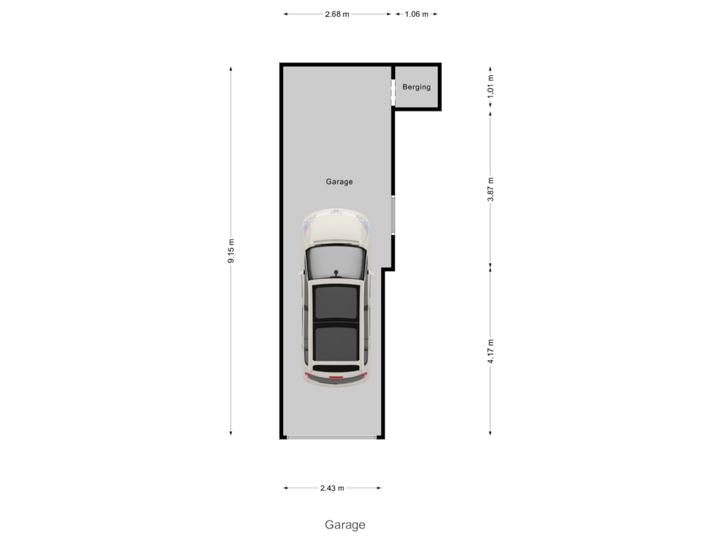 Bekijk plattegrond van Garage van Van Doornlaan 34