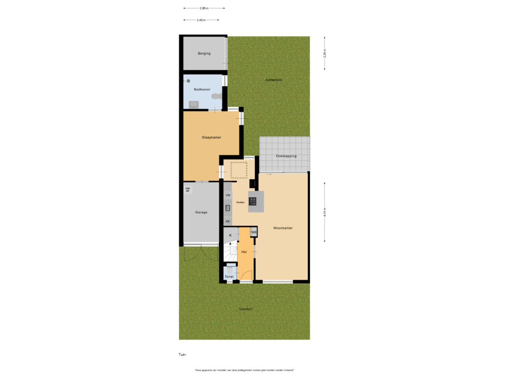 Bekijk plattegrond van Tuin van Mozartstraat 36