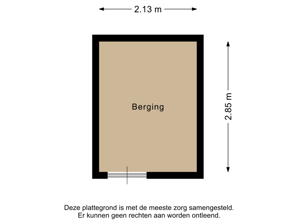 Bekijk plattegrond van Berging van Vlasstraat 12