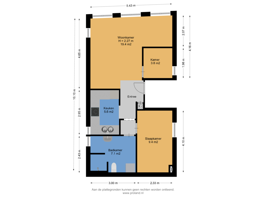 Bekijk plattegrond van Appartement van Groote Noord 13-A