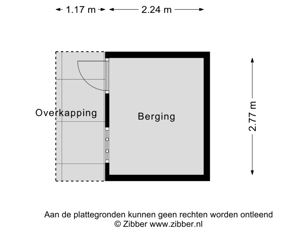 View floorplan of Berging of Vecht 27