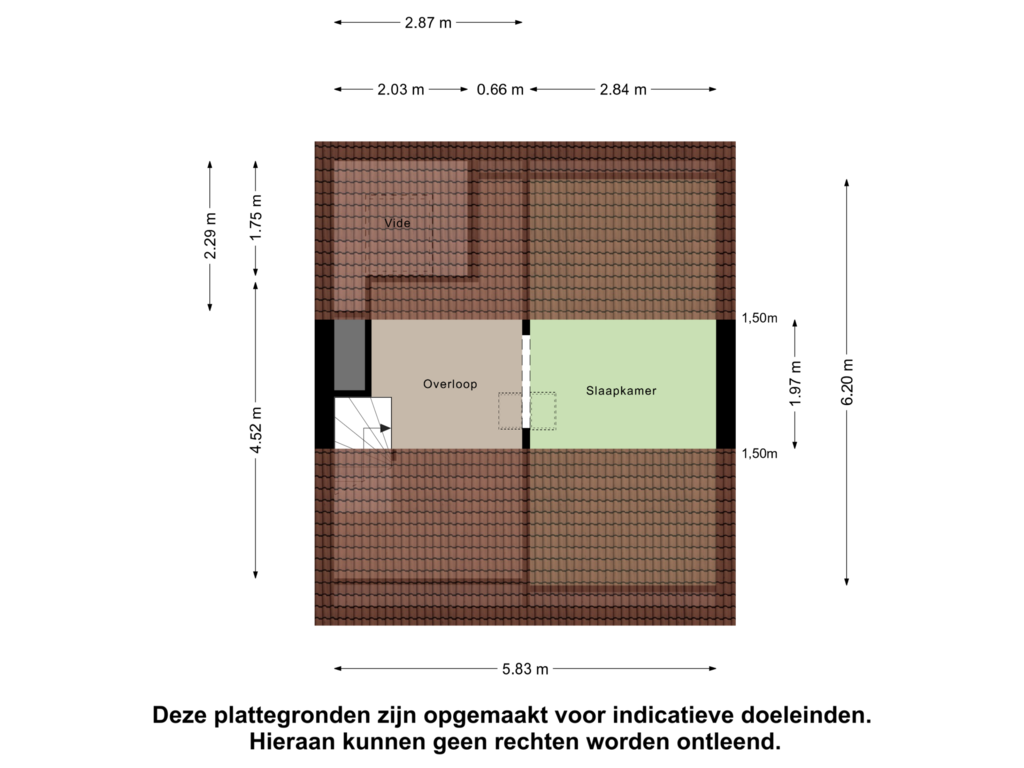 Bekijk plattegrond van Tweede Verdieping van Heemstrastraat 18