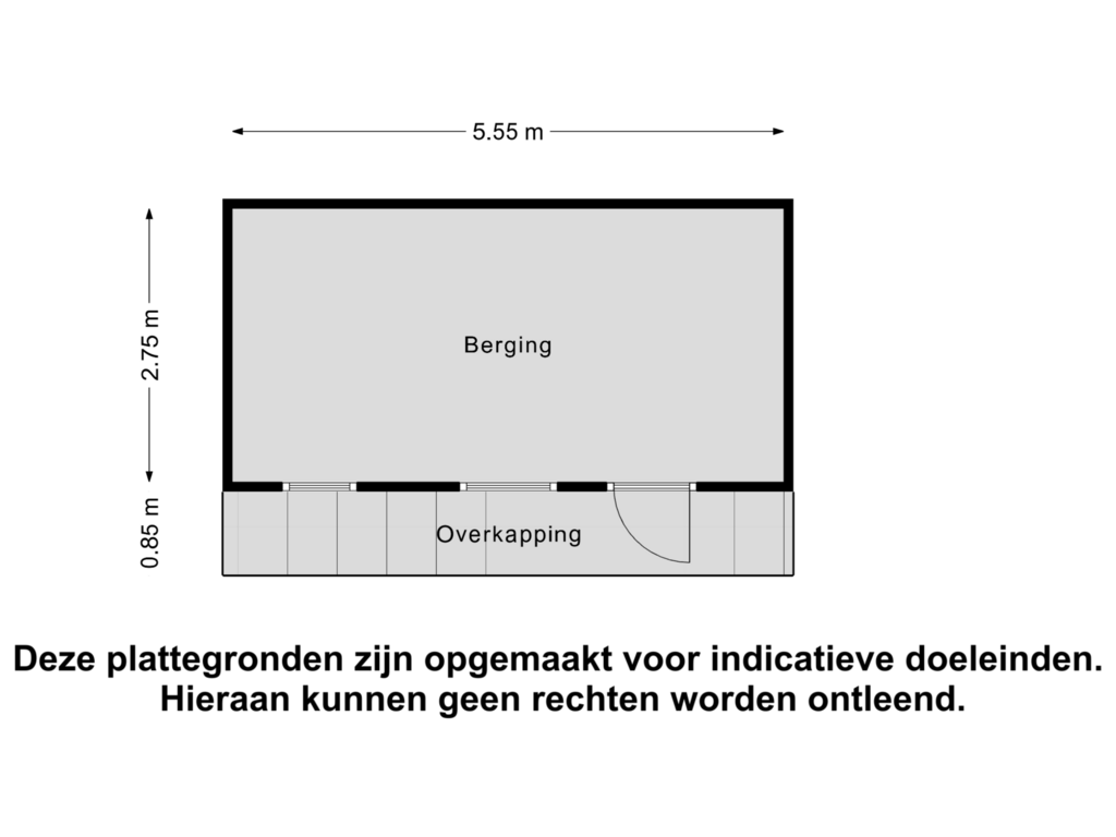 Bekijk plattegrond van Berging van Heemstrastraat 18