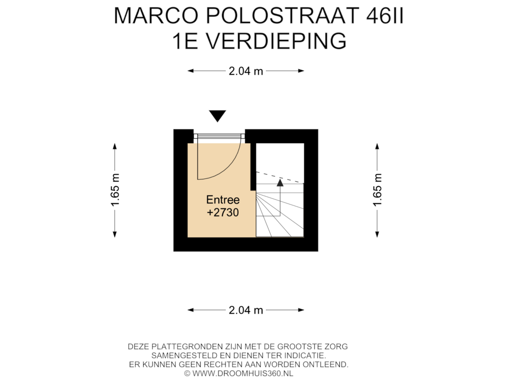 Bekijk plattegrond van 1E Verdieping van Marco Polostraat 46-2