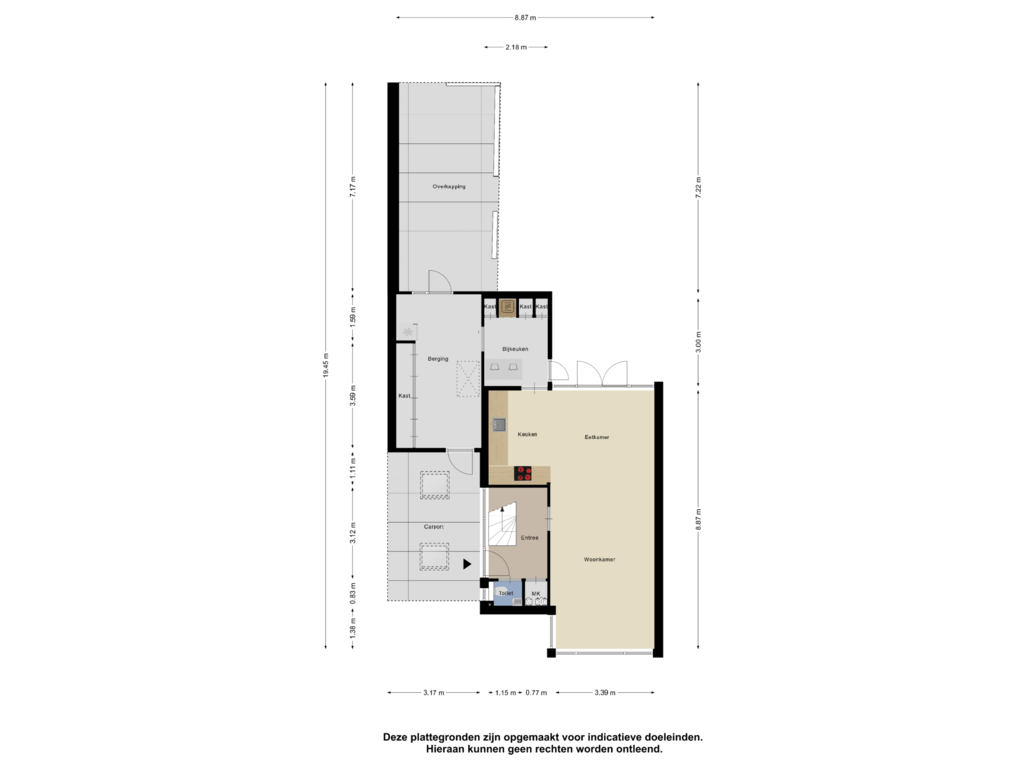 Bekijk plattegrond van Begane Grond van Korenbloemstraat 5