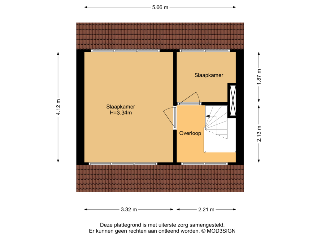 Bekijk plattegrond van 2e Verdieping van Arubastraat 29