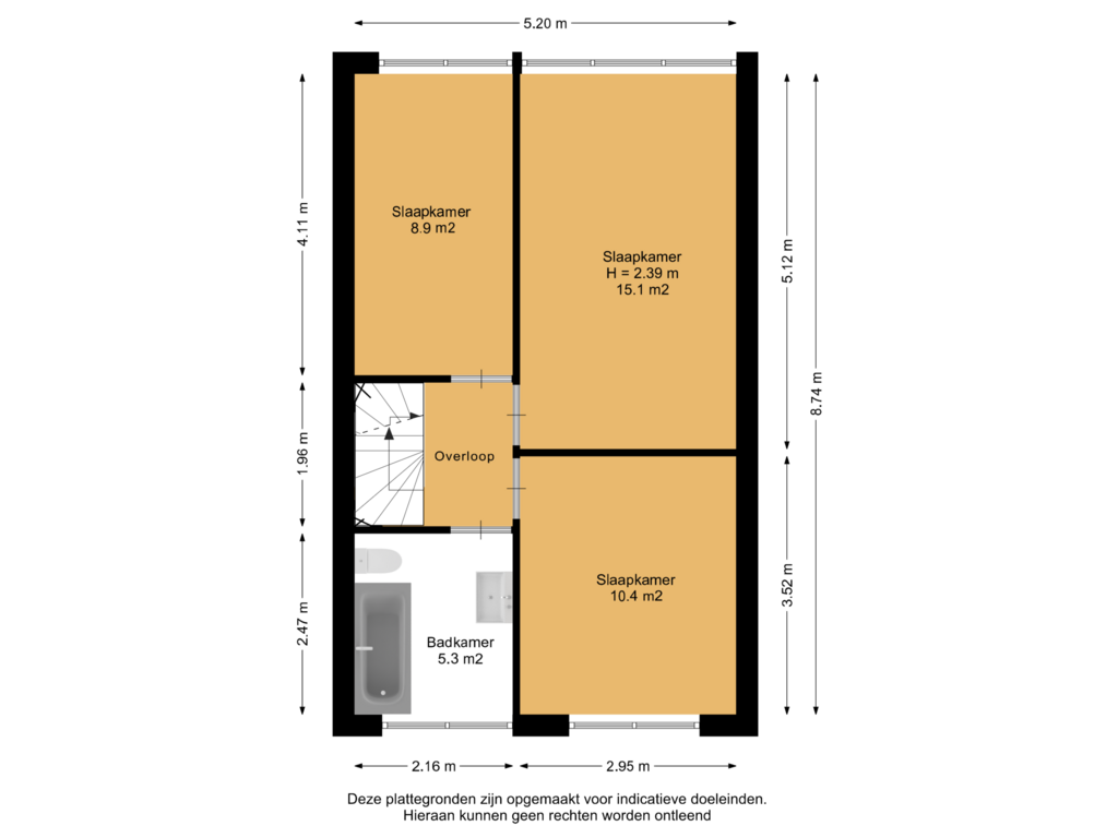 Bekijk plattegrond van 1e Verdieping van Natuursteenlaan 39