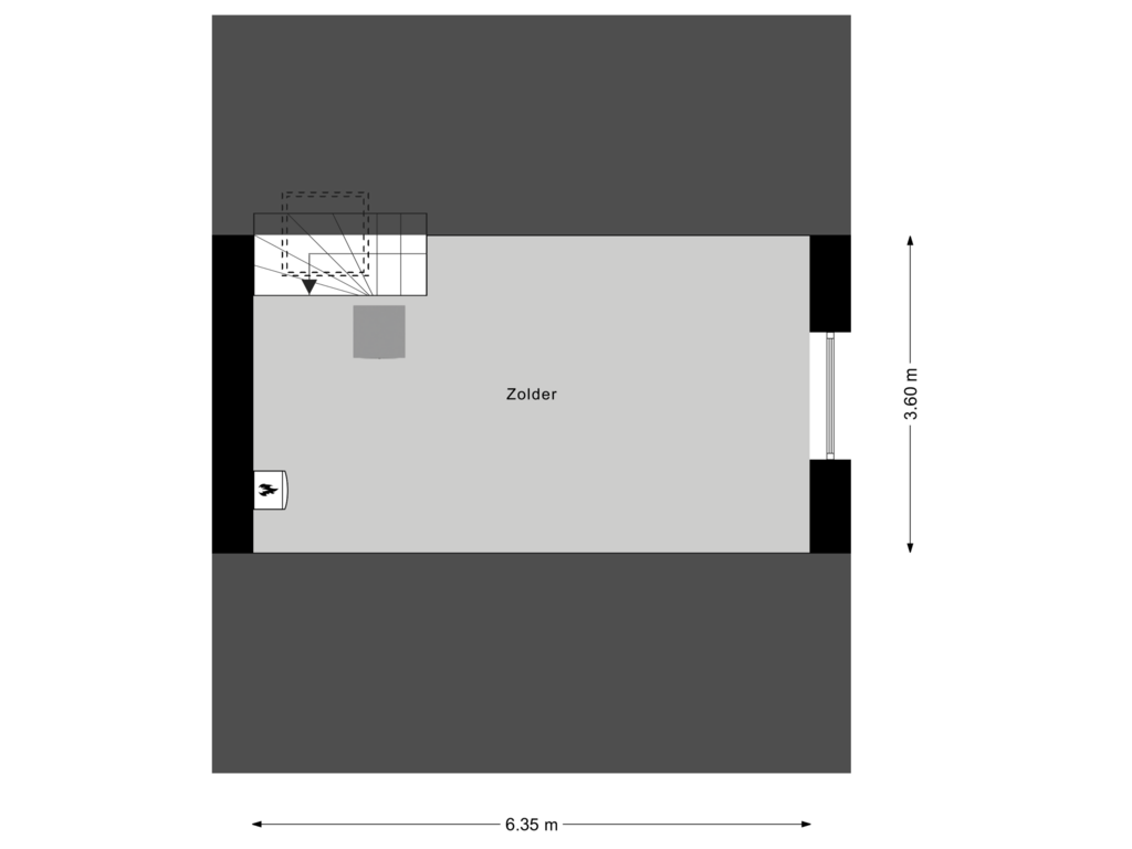 View floorplan of Tweede verdieping of Tureluur 8