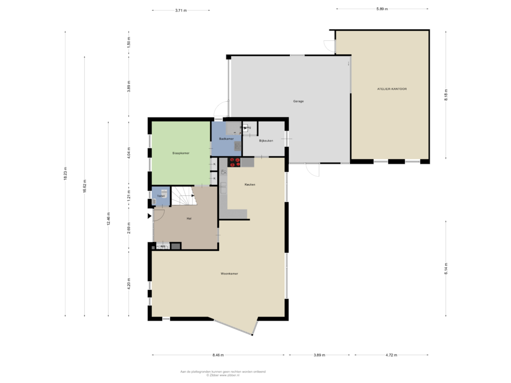 View floorplan of Begane Grond of Schoolweg 14