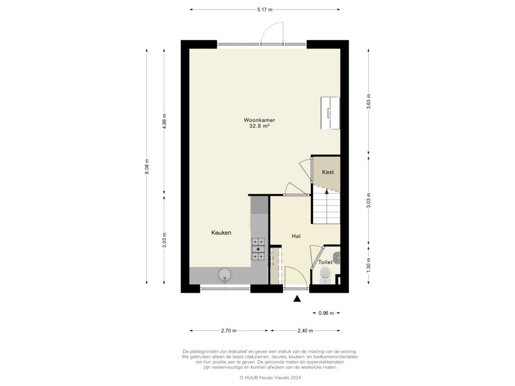 Bekijk plattegrond van Begane Grond van Palladiostraat 100