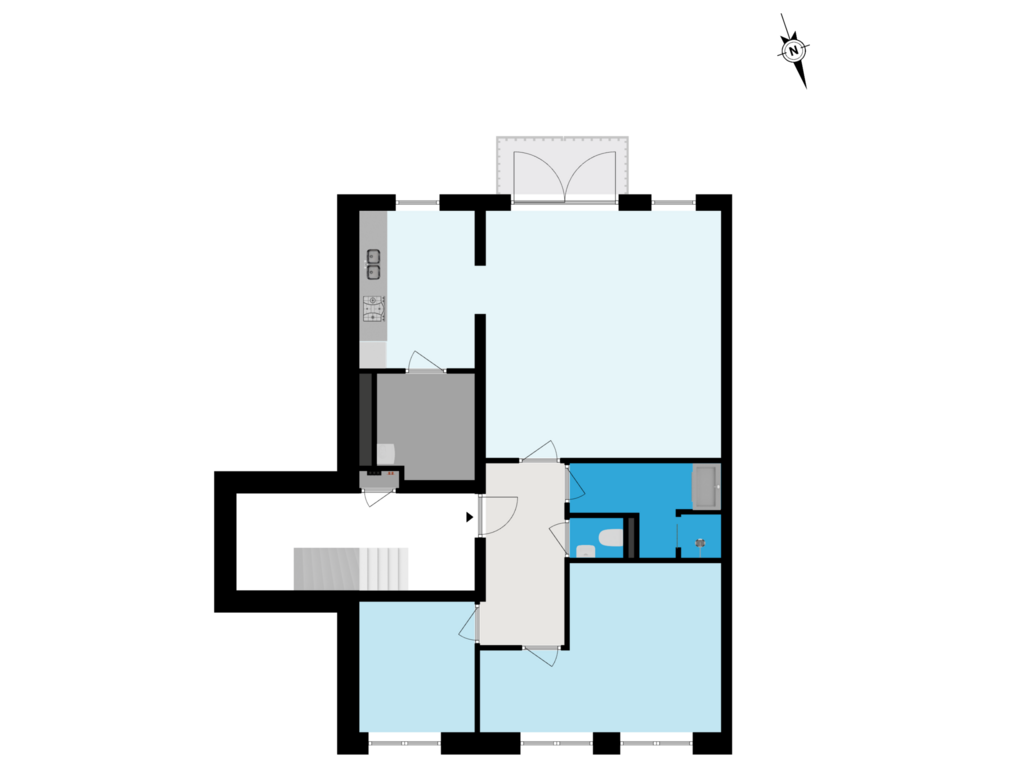 View floorplan of Appartement of Pieter Jacobszstraat 44