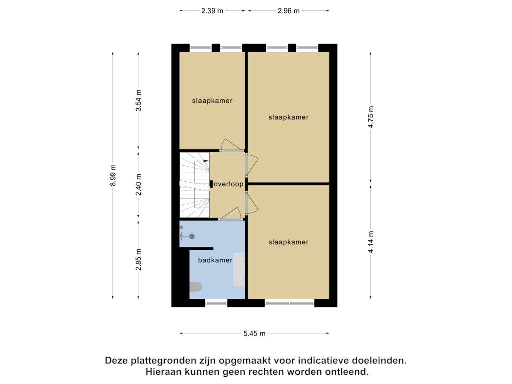 Bekijk plattegrond van 1e verdieping van Ansinghstraat 44