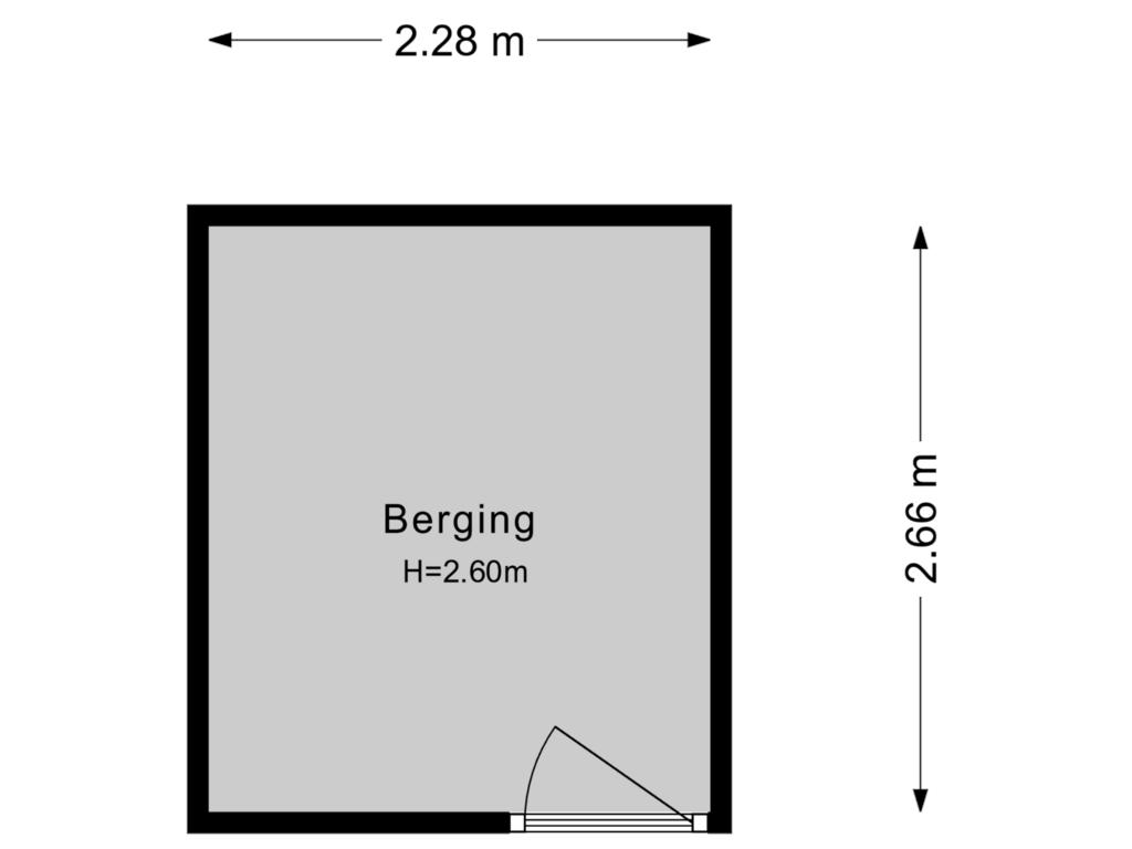 Bekijk plattegrond van Berging van Moeflonstraat 113