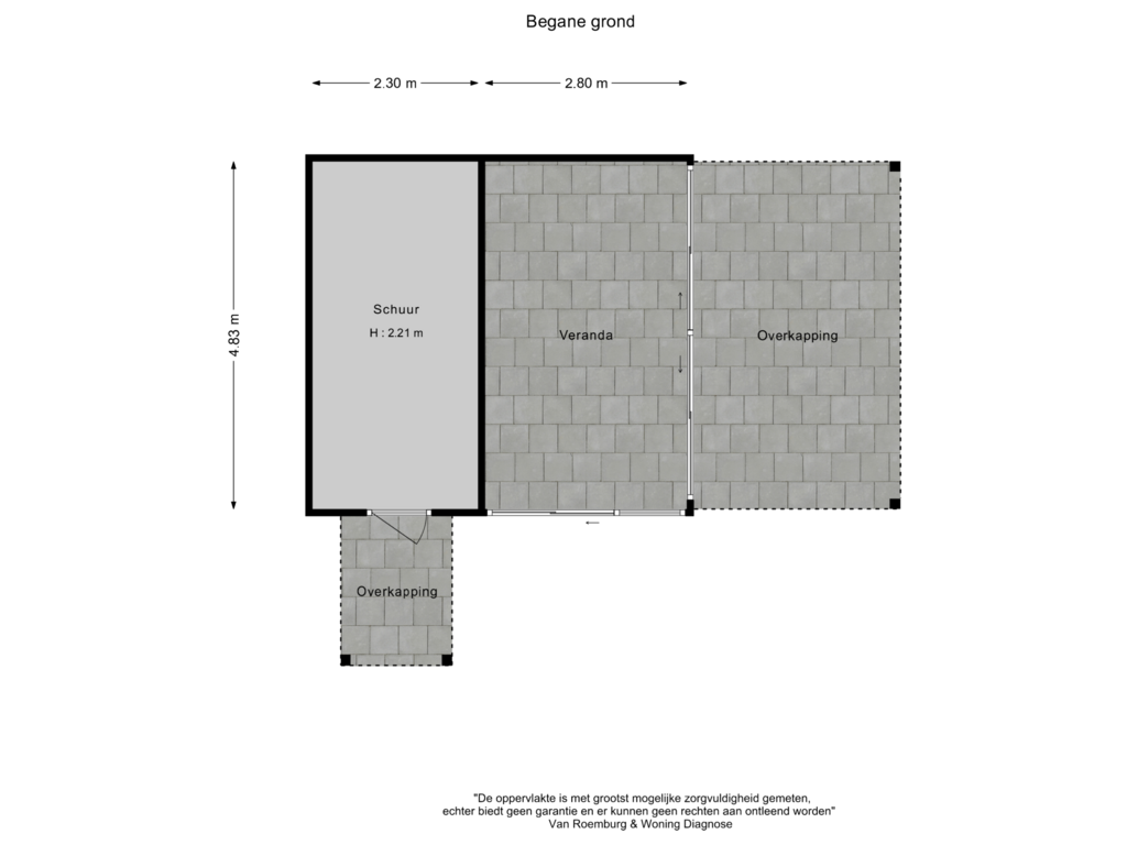 Bekijk plattegrond van Schuur van J.H.Burgerlaan 22-B