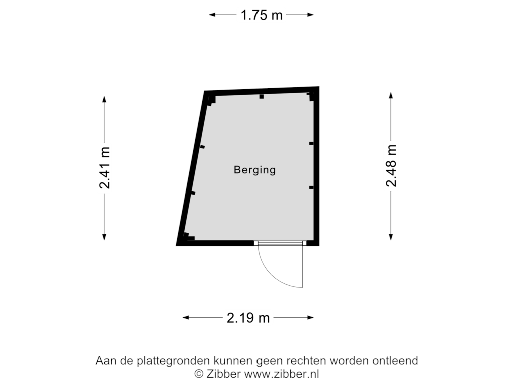 Bekijk plattegrond van Berging van Sumatralaan 1-2