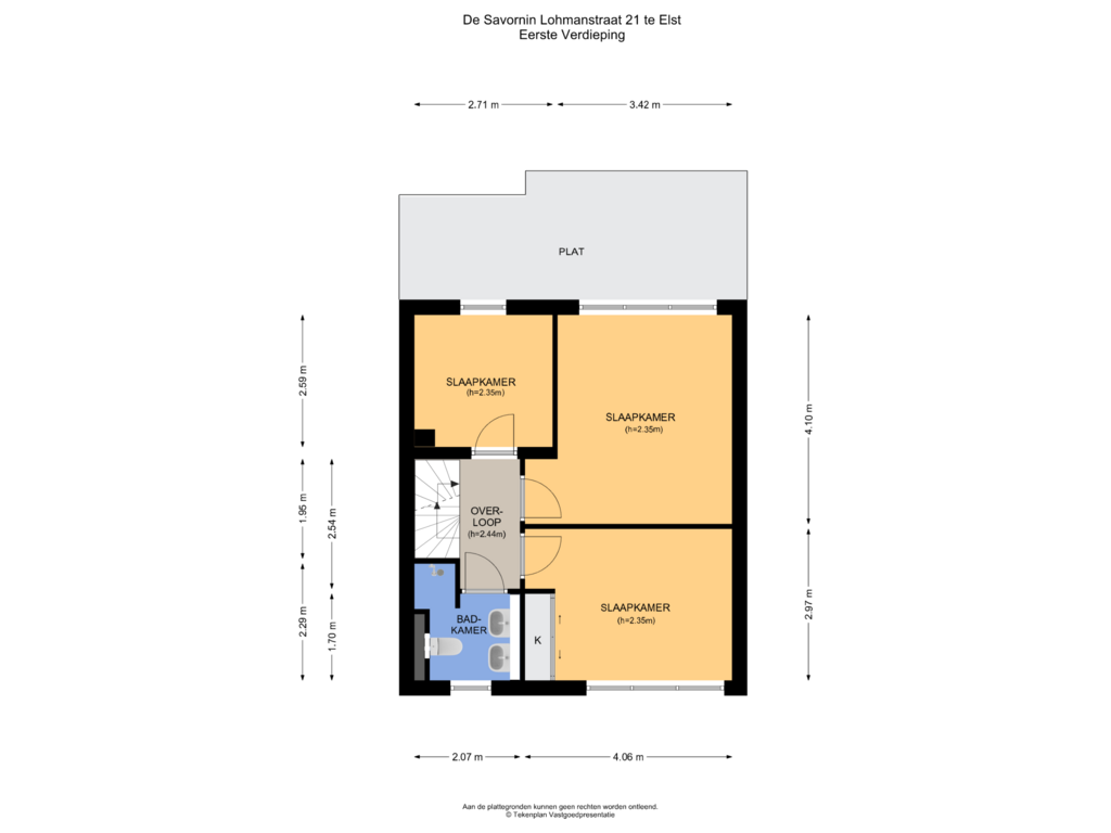 Bekijk plattegrond van Eerste Verdieping van De Savornin Lohmanstraat 21