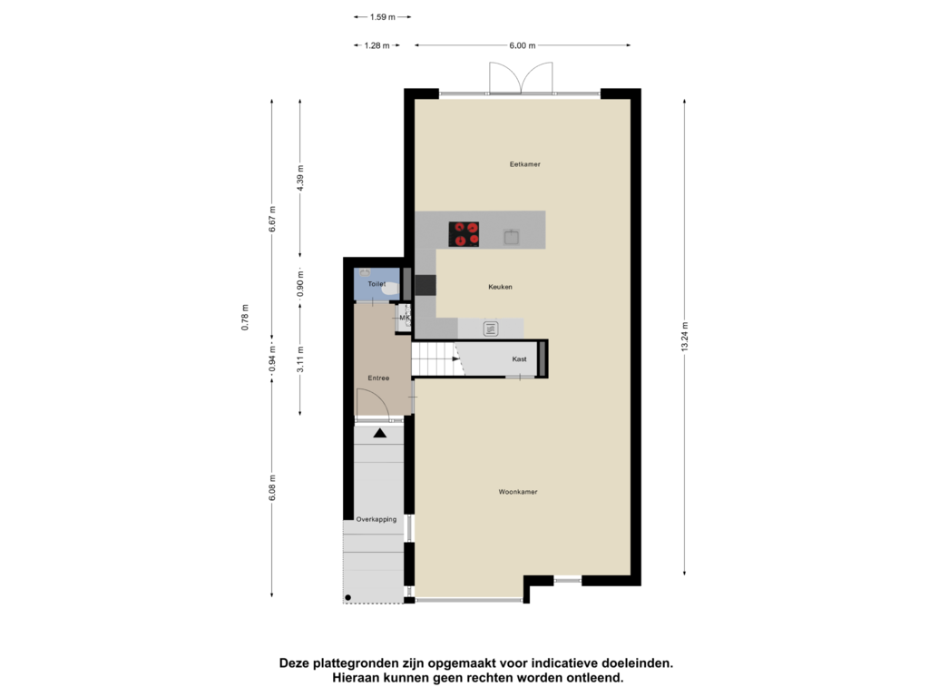 View floorplan of Begane Grond of Einsteinlaan 45