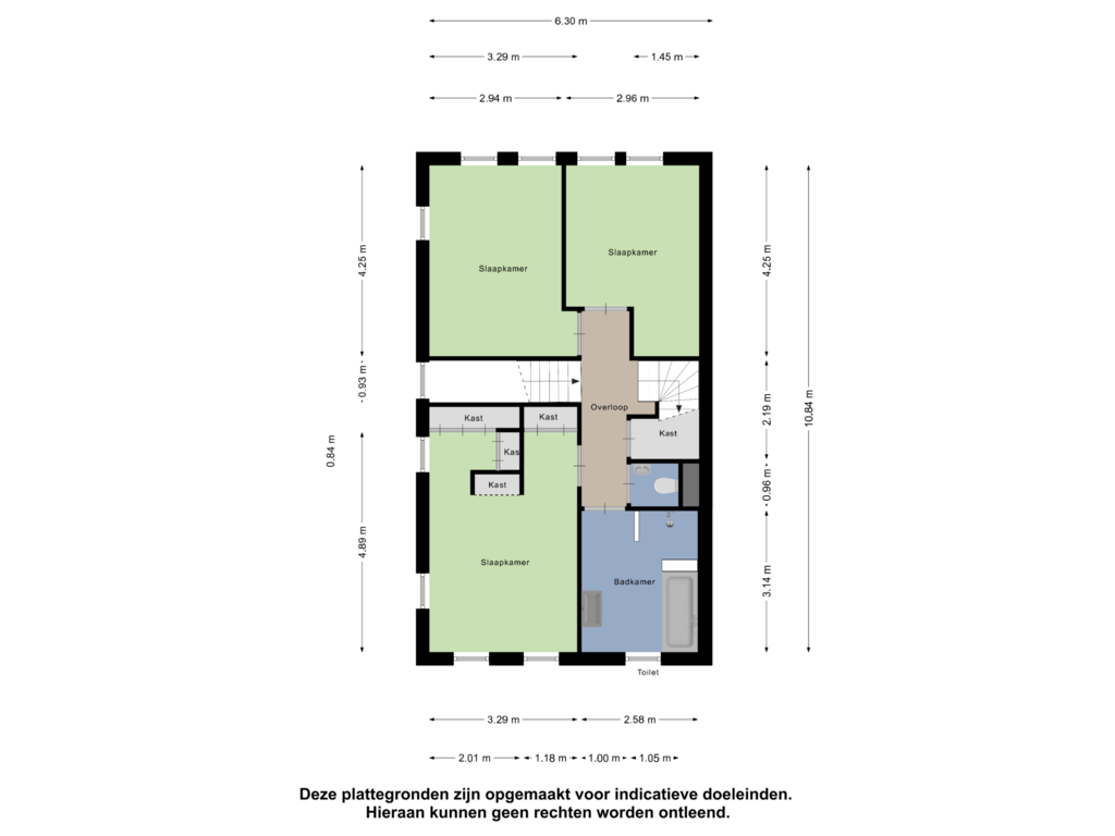 View floorplan of Eerste Verdieping of Einsteinlaan 45