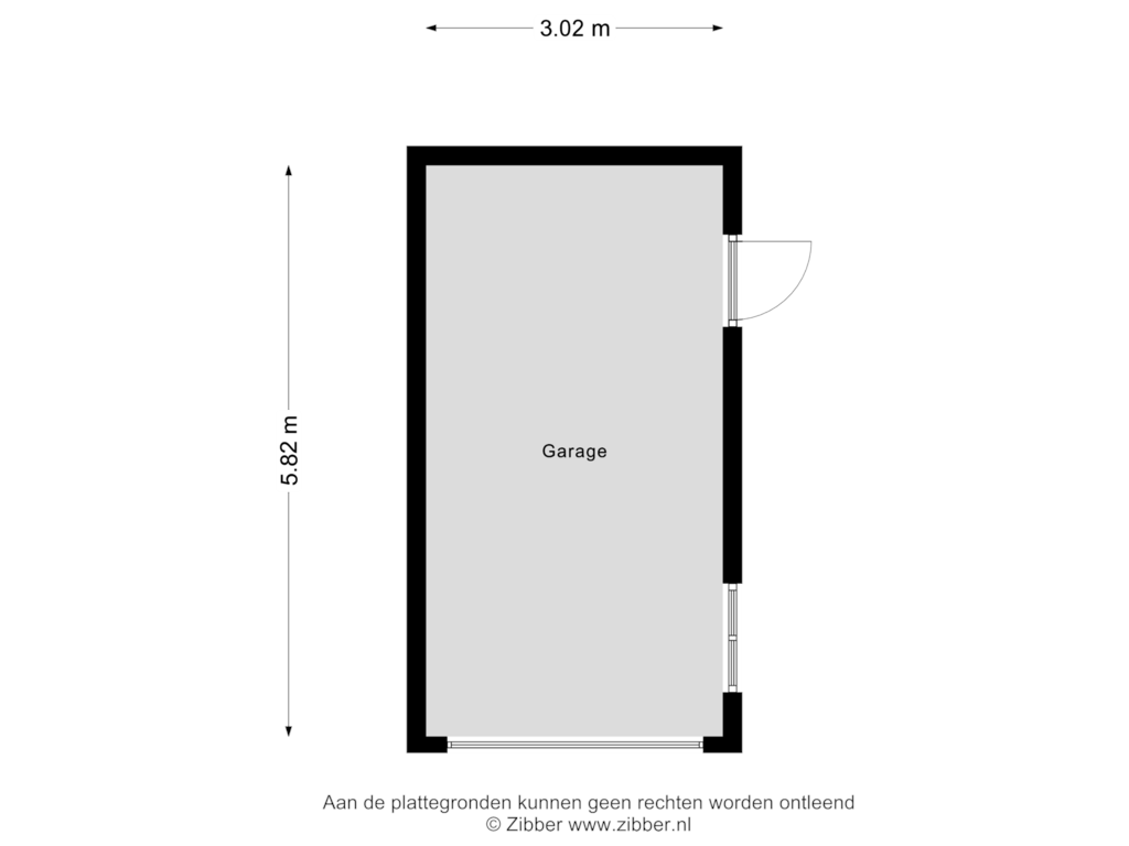 View floorplan of Garage of Einsteinlaan 45