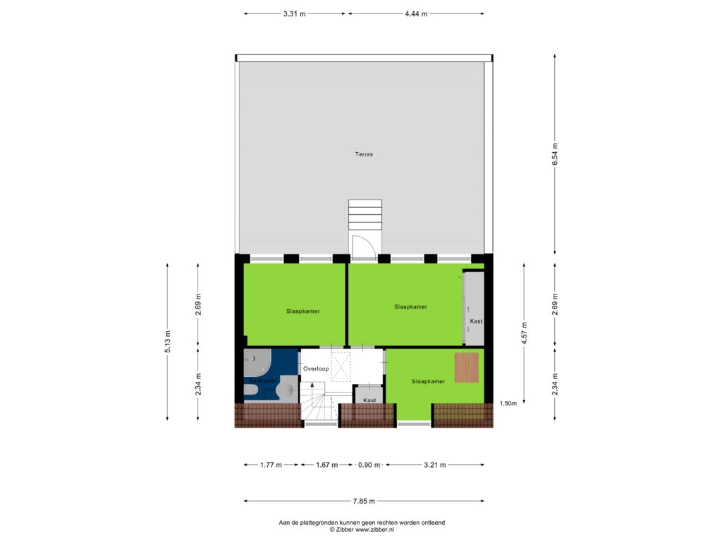 View floorplan of Eerste Verdieping of Grote Kerkstraat 16