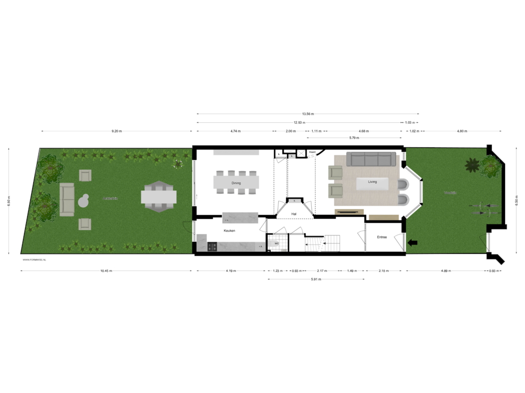 View floorplan of BEGANE GROND of Gerrit van der Veenstraat 17