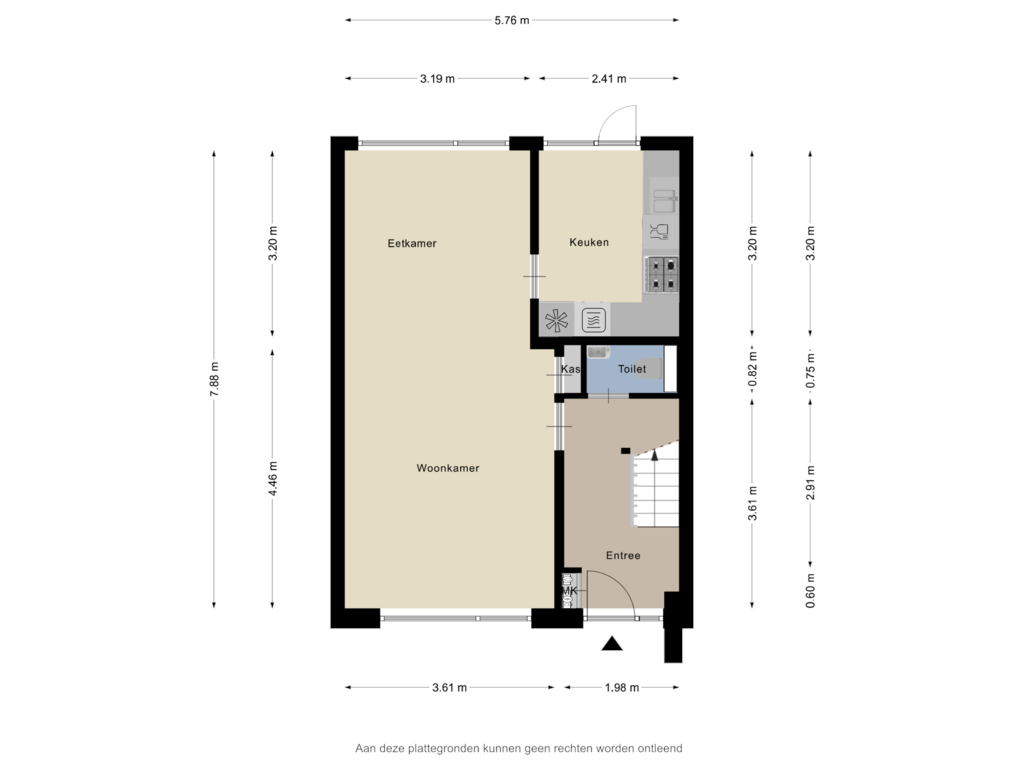 Bekijk plattegrond van Begane grond van Lijsterbesgaard 37