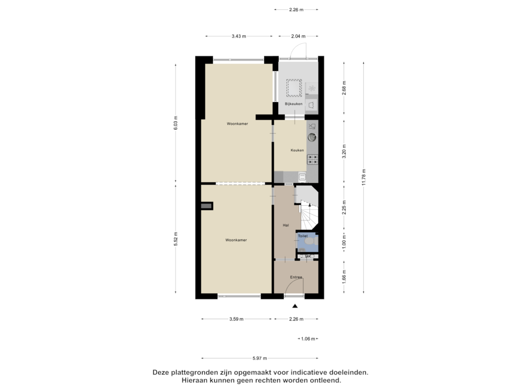 Bekijk plattegrond van Begane Grond van Churchilllaan 22