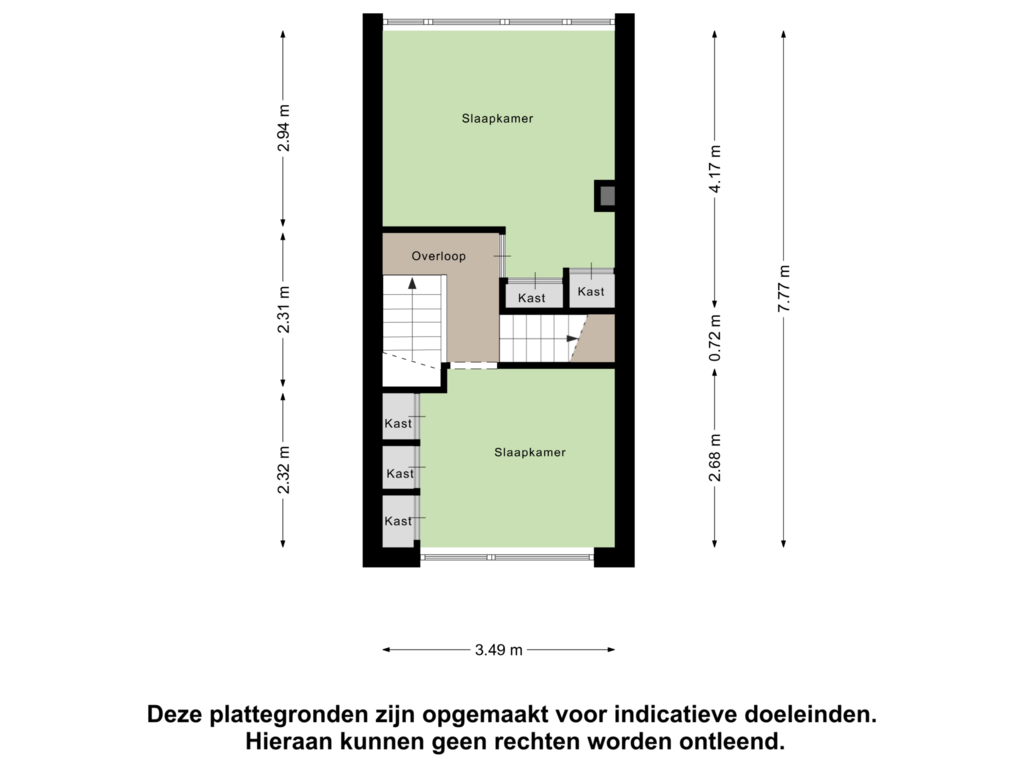 View floorplan of Eerste Verdieping of Kerkweg 29