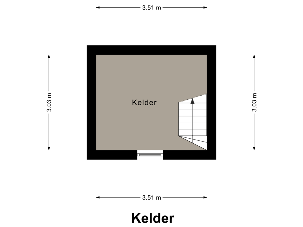 Bekijk plattegrond van Kelder van Daalakkerstraat 20