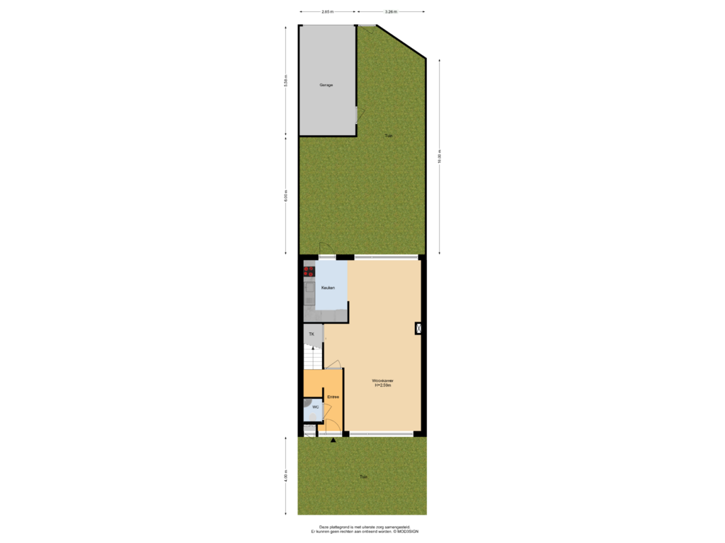 Bekijk plattegrond van Situatie van Meervlietstraat 167