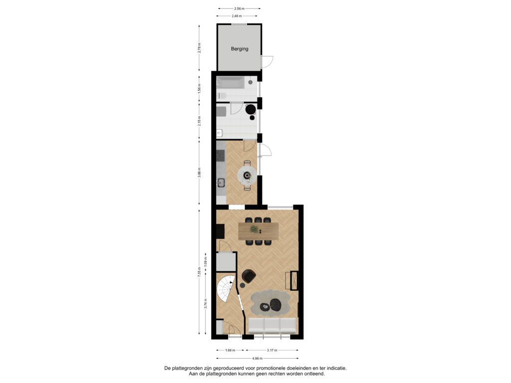 Bekijk plattegrond van Begane grond van Stoopstraat 69