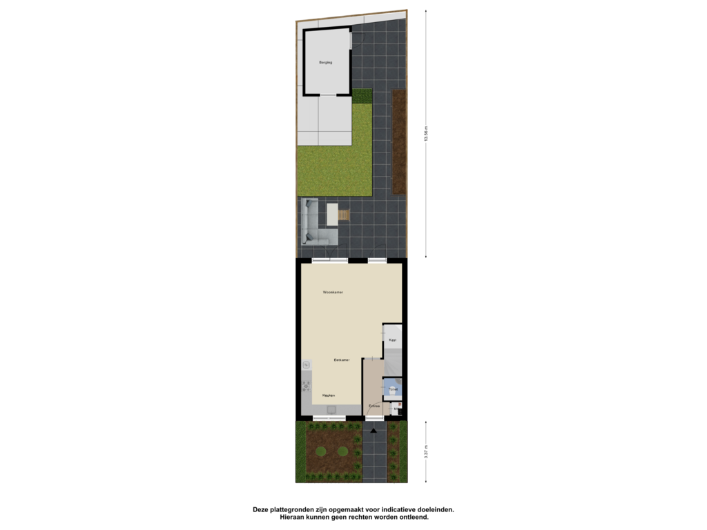 Bekijk plattegrond van Begane Grond _Tuin van Bolderik 8