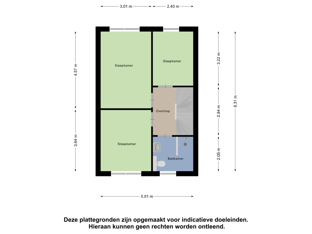 Bekijk plattegrond van Eerste Verdieping van Bolderik 8