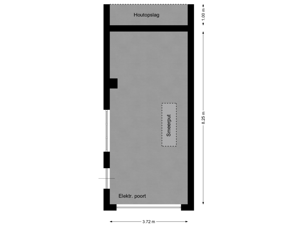 View floorplan of Garage of Heerstraat Zuid 61