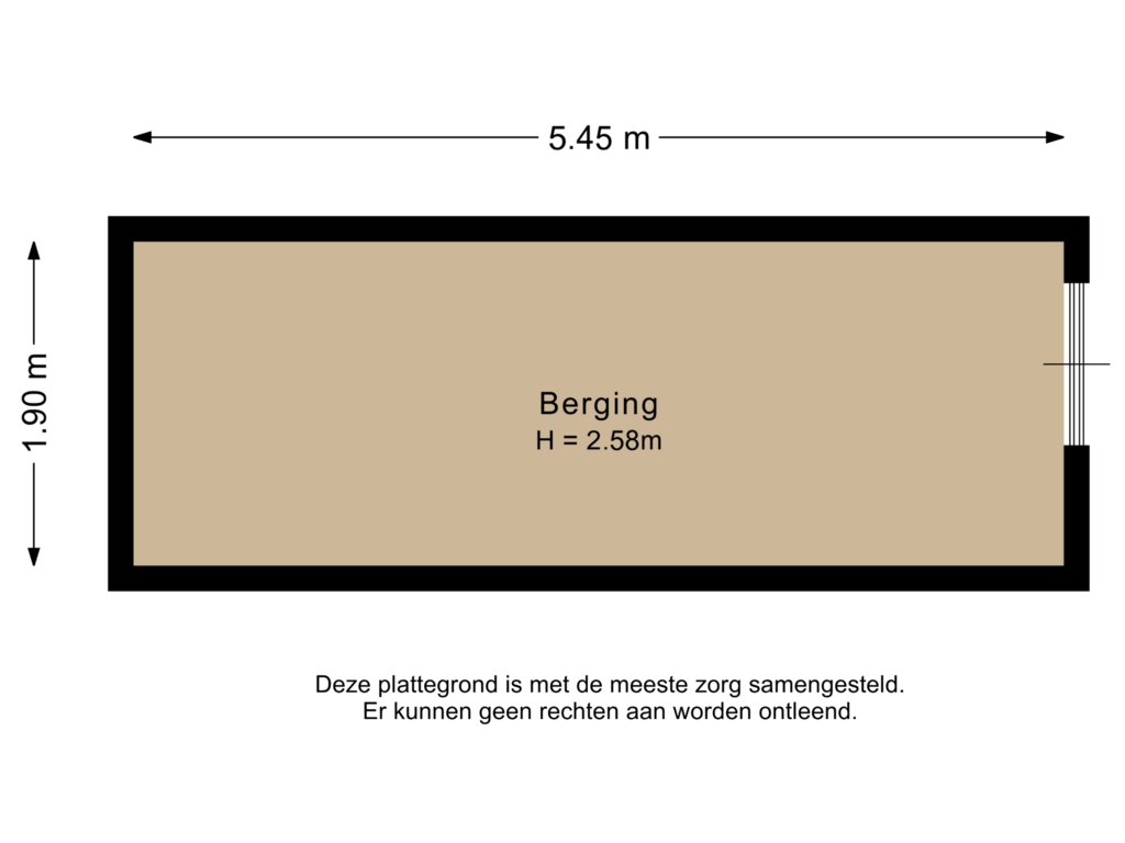 Bekijk plattegrond van Berging van Koningin Astrid Boulevard 28-B