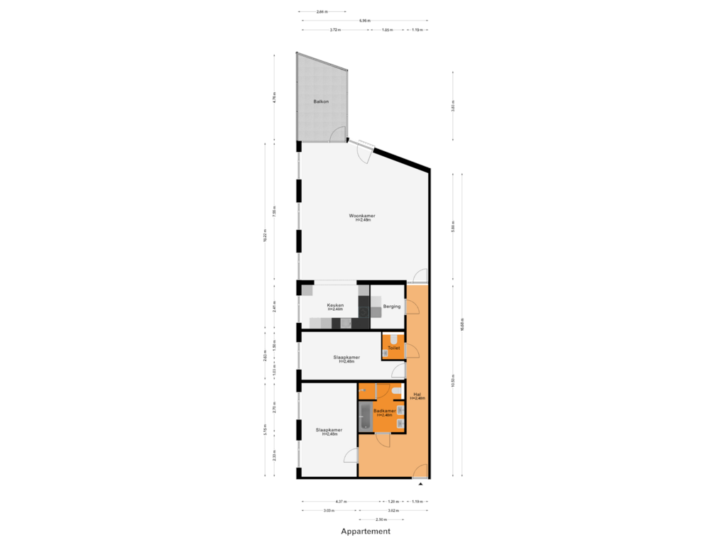 Bekijk plattegrond van Appartement van Bellefroidlunet 41-A