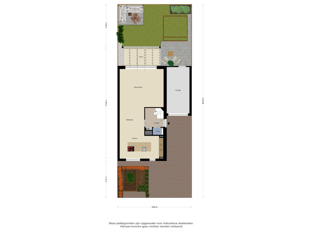 View floorplan of Begane Grond Tuin of Hamelijnckhof 19