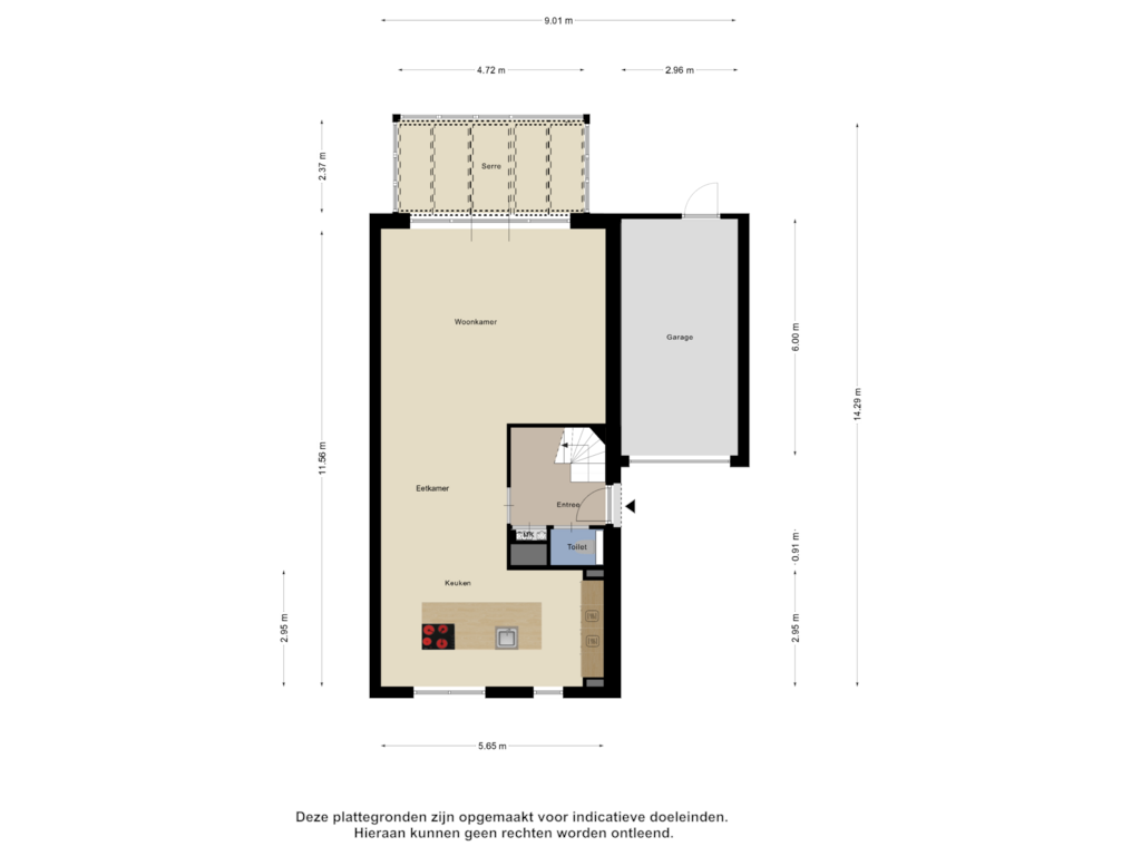 View floorplan of Begane Grond of Hamelijnckhof 19