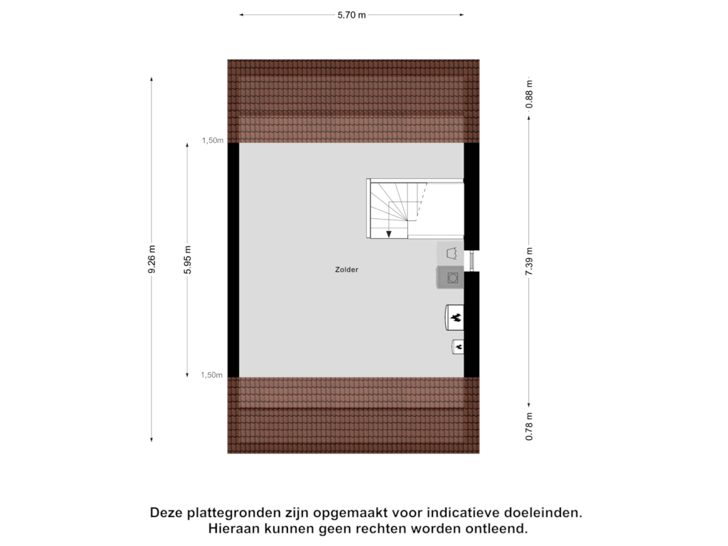 View floorplan of Tweede Verdieping of Hamelijnckhof 19