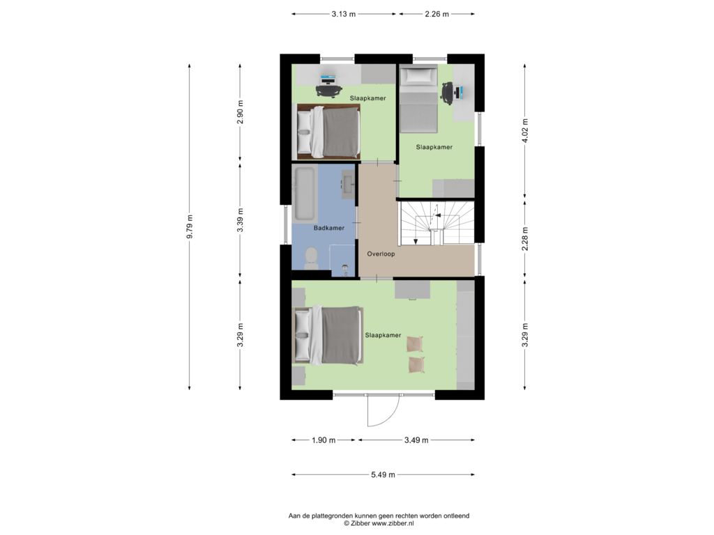 Bekijk plattegrond van Eerste Verdieping van Stapelenlaan 11