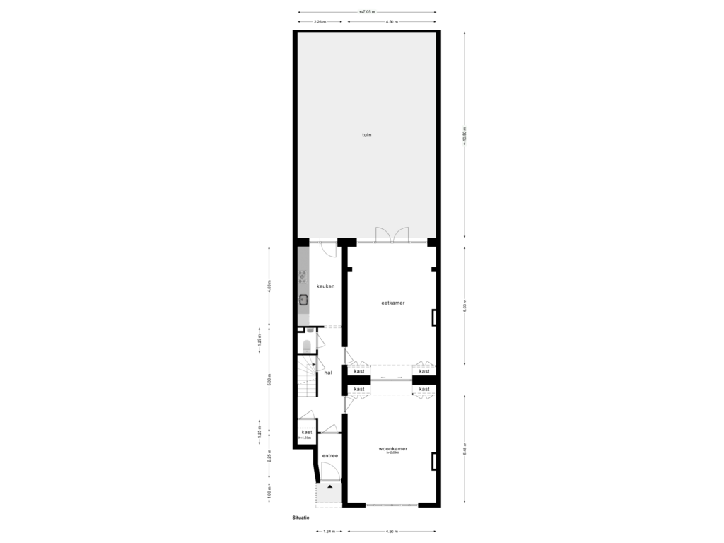 Bekijk plattegrond van Situatie van Titiaanstraat 42-H