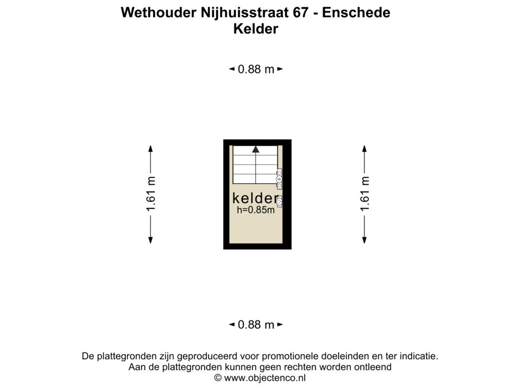 Bekijk plattegrond van KELDER van Wethouder Nijhuisstraat 67