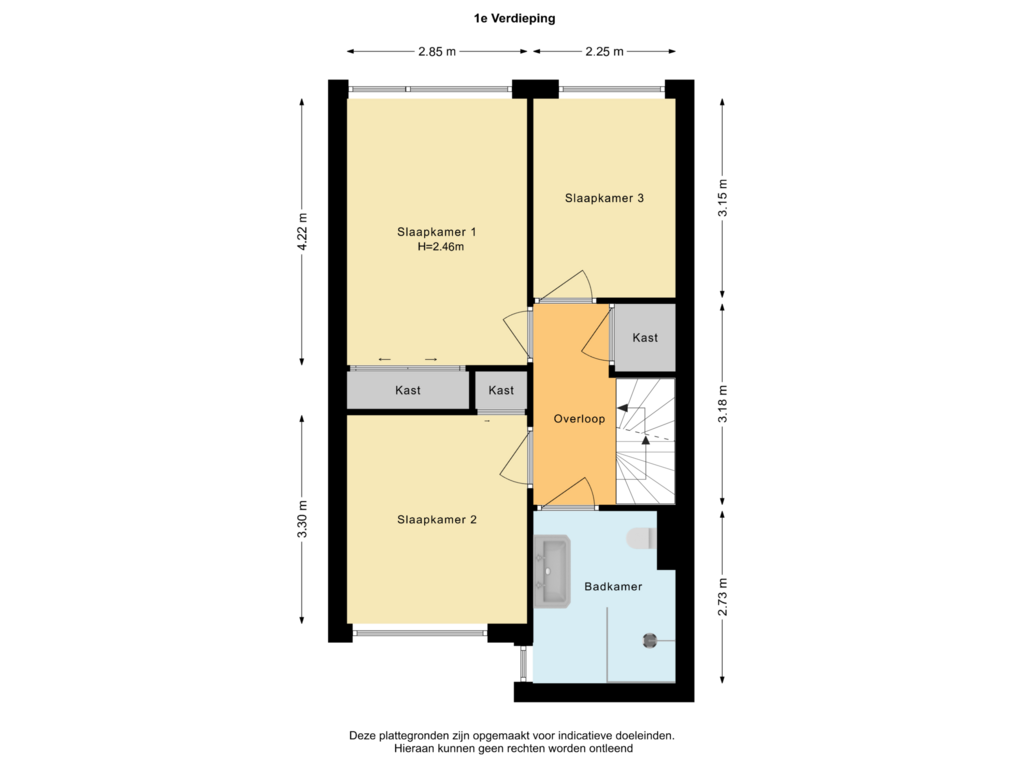 Bekijk plattegrond van 1e Verdieping van Beatrix van Schagenlaan 12