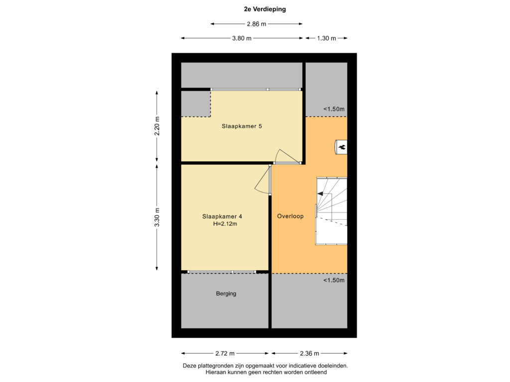 Bekijk plattegrond van 2e Verdieping van Beatrix van Schagenlaan 12