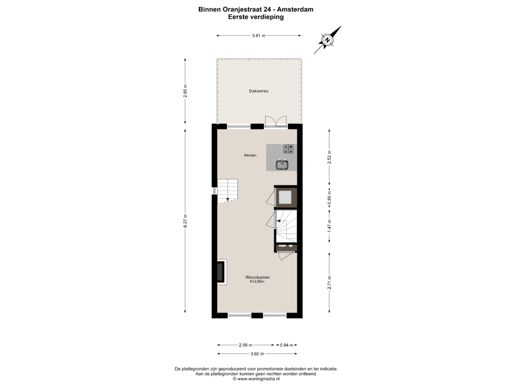 Bekijk plattegrond van 1e_verd van Binnen Oranjestraat 24