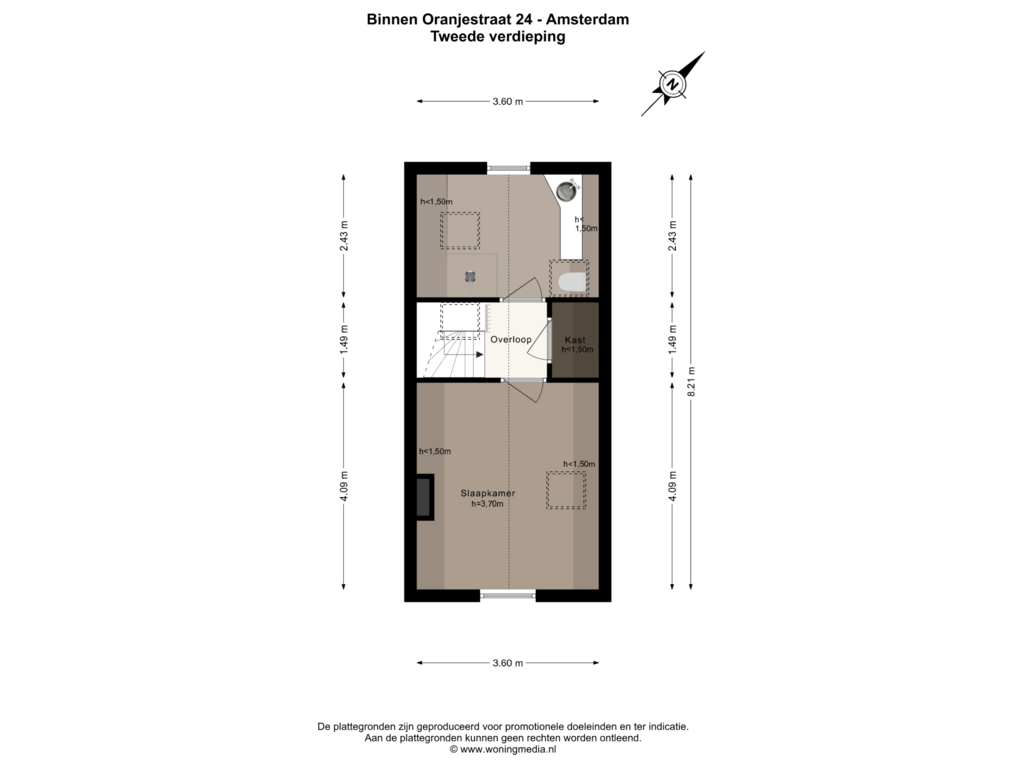 Bekijk plattegrond van 2e_verd van Binnen Oranjestraat 24