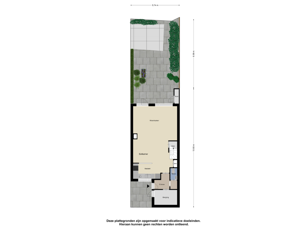 Bekijk plattegrond van Begane grond _Tuin van Graaf Woldemarlaan 34