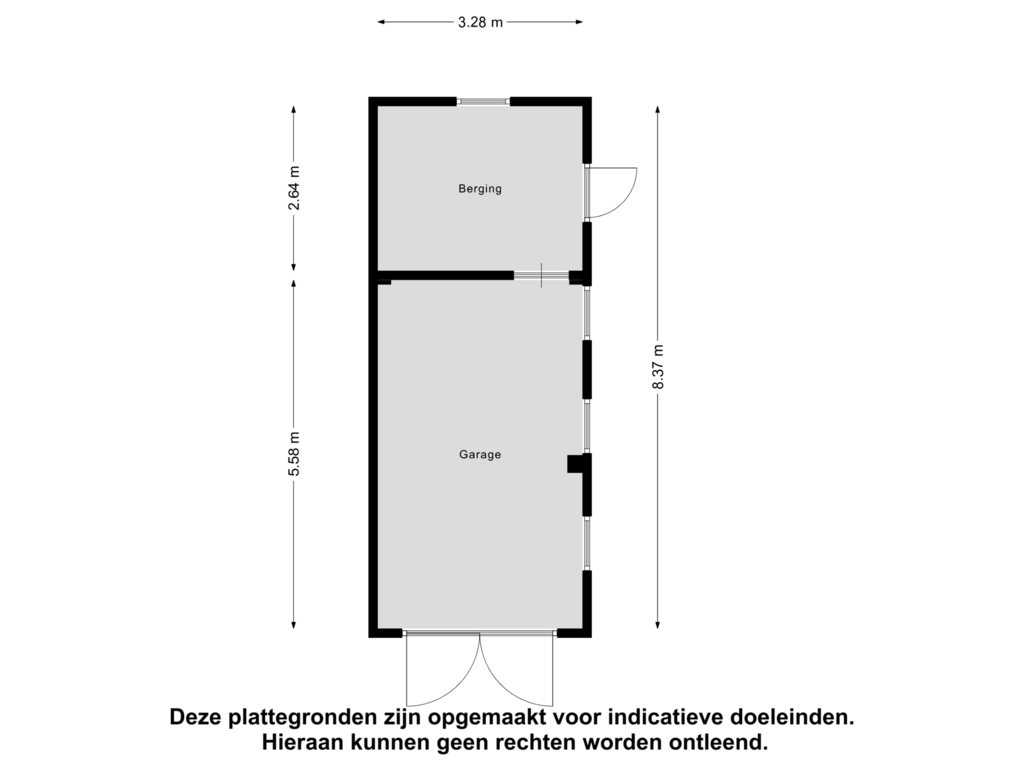 Bekijk plattegrond van Garage van Burg v Roijenstr Oost 103